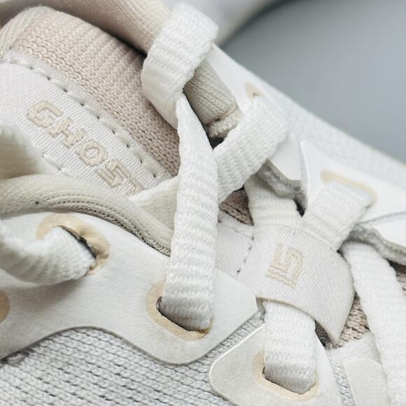 Brooks Shoes Womens 7.5 White Cream Ghost 15 Low Top Running Athletic Sneakers - Picture 11 of 12
